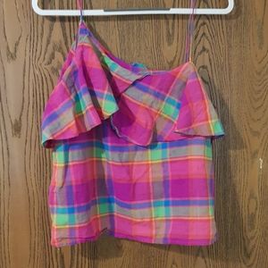 Colorful plaid asymmetrical